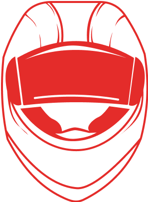 Icono de casco blanco